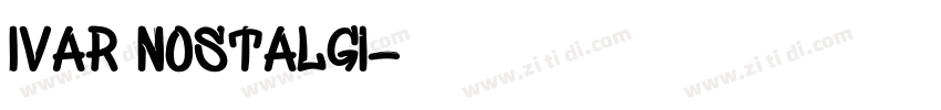 Ivar Nostalgi字体转换